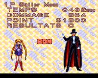 une photo d'Ã©cran de Sailor Moon sur Nintendo Super Nes